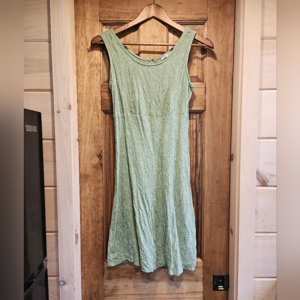 Madison Leigh Y2K Green Sleeveless Mini Dress